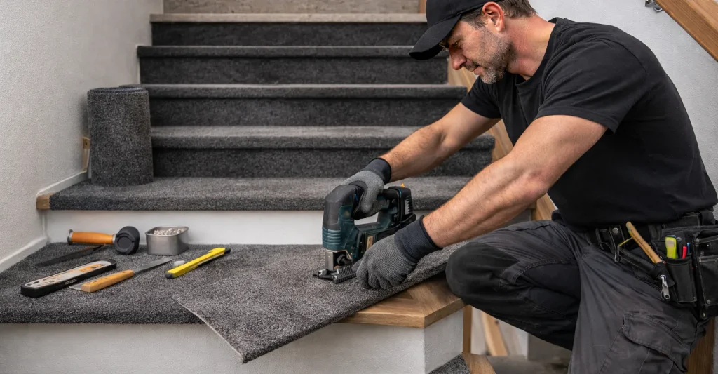 Tapijt / vloerbedekking op de trap